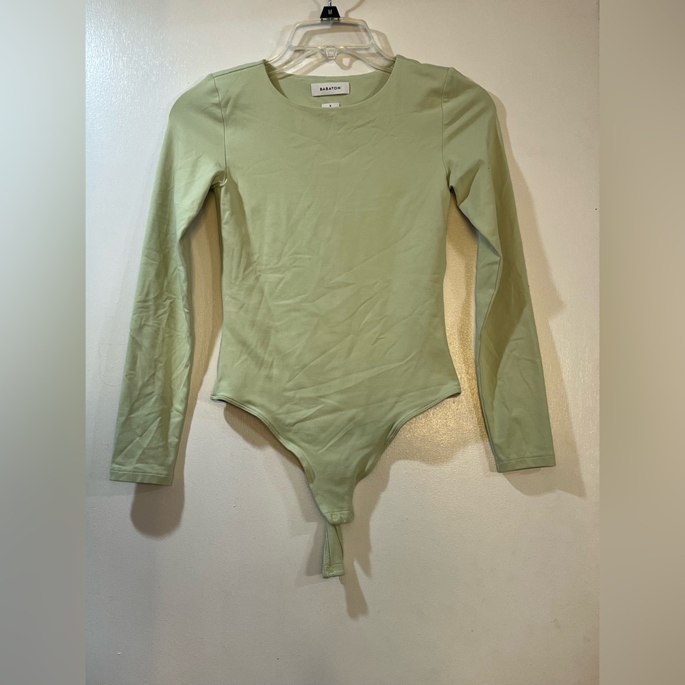 Aritzia Babaton Women's Contour Crew Longsleeve Bodysuit Womens Sz Small